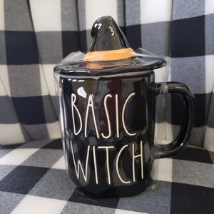 Rae Dunn basic witch mug w topper